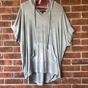 Light Grey Dolman Sleeve Pullover XL